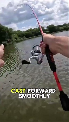 Beginner Fishing Cast Tutorial #spinningreels #fishingtips #beginnerfishing