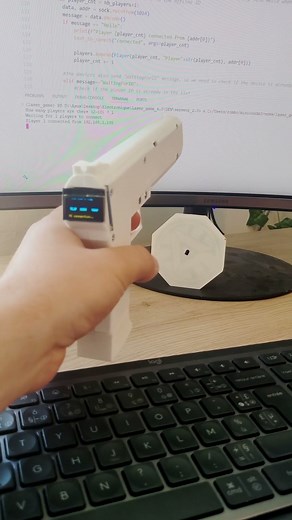 DIY Laser Tag game startup ✨💻...#electronics #games #diy #3d #homemade