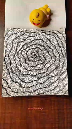 Day 29/60 | Hypnotic Spiral Line Art 🌀 | Relaxing Drawing Timelapse