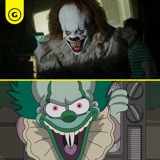 We're not sure what's scarier: Having to rewatch IT for this edit or seeing Pennywise in Simpsons form 🤡🎈 | GameSpot