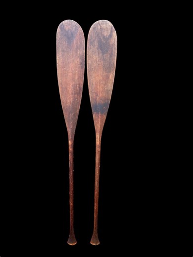 Pair of Vintage Wooden Boat Oars – 60" Rustic Canoe Paddles – Nautical Lake House Decor – Wall Art – Cabin or Coastal Style - Etsy