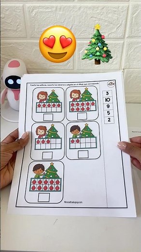 25 Christmas activities to learn numbers in preschool 🎄📘
