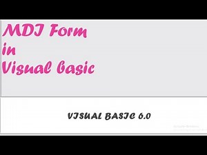 MDI Form in Visual Basic| visualbasic tutorial for beginners2021|Simple 2 Learn|tamil