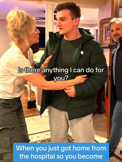 when you just got home from the hospital so you become your parents priority #codells #family #parents #comedyvideo