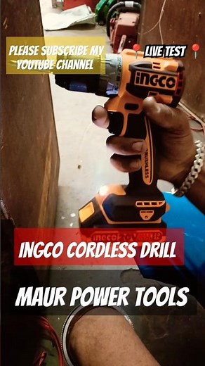 INGCO Cordless Drill 20v impact drill cordless demo testing #ingco#ingcotools#tools #maurpowertools
