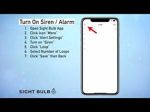 Sight Bulb - How to: Turn on alarm