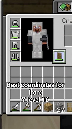 Best coordinates for iron in minecraft!