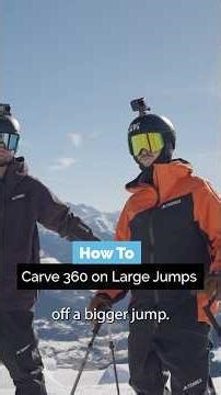 How to Carve 360 on Large Jumps ⛷️ #shorts #skiing