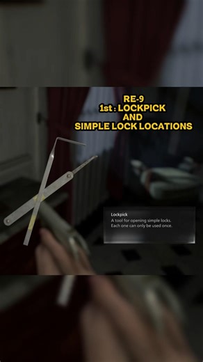 Lockpick And Simple lock Location 1 | Resident Evil 9 - Requiem