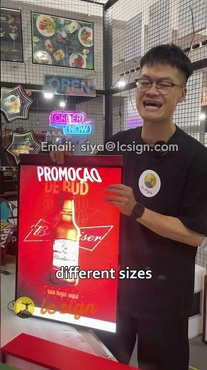 Light box with pvc poster