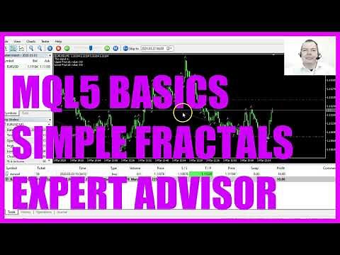LEARN MQL5 TUTORIAL BASICS - 109 SIMPLE FRACTALS EA