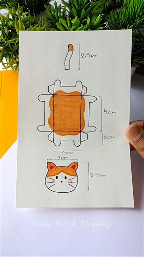 DIY 3D Paper Cat🐈 #diy #craft #cat