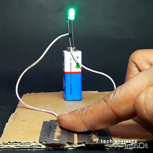 how to make simple touch sensor science project for school students