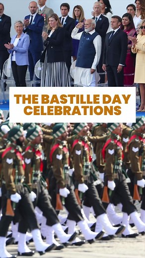 PM Modi witnessed the Bastille Day military parade on the Champs-Élysées in Paris. | Bharatiya Janata Party (BJP)