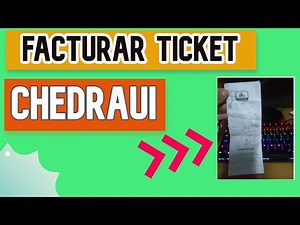Facturación TiCKET Chedraui ¿COMO facturar en líNEA?