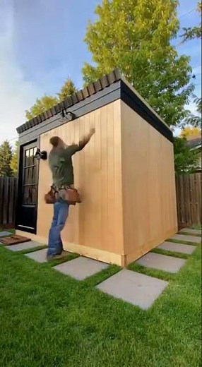 How to Build a Shed DIY Shed Build 🏡 #backyardshed #diy #construction #diyshed