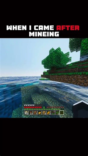 when I came after mineing #minecraft #youtube