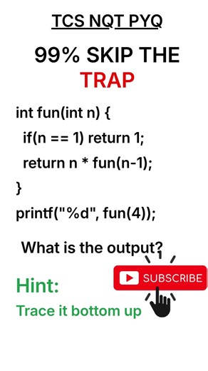 80% Get This Recursion Wrong ❌ | TCS NQT 2026