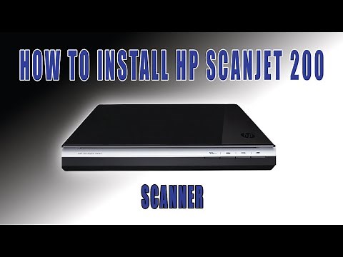 How to install hp scanjet 200