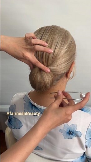 How to Create a Low Classic Updo in ONE Move ✨ So Elegant!