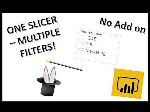 Multiple Filters in ONE SLICER - Power BI!