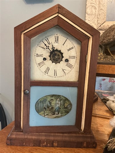 Antique Seth Thomas Gothic Steeple Mantel Clock With Reverse Painted Glass No Working - Etsy