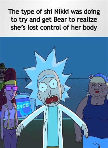 She did allat just for Bear to ignore her and crack instead 💔🥀|| #obsession #rickmorty