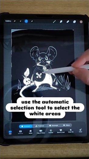 How to remove white background - Procreate Tips #procreate #RemoveWhite #ProcreateBackgroundRemoval