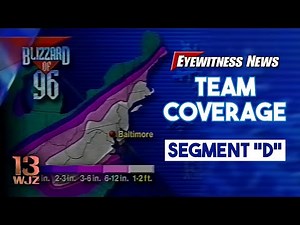 WJZ-TV Baltimore | The Blizzard of '96 - Segment "D" News Coverage | 1-8-1996 | WJZ 13