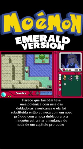 falando de outro jogo enquanto jogo Moemon emerald#retro #retrogaming #pokemon #games #nintendo #gba