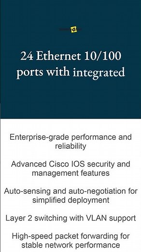 WS-C3524-24P Cisco 3500 Series 24-Ports PoE Switch #WSC352424P