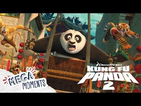 Escaping the Wolves! | Kung Fu Panda 2 | Movie Moments | Mega Moments