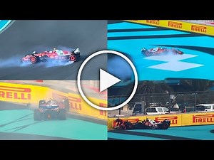 Lewis Hamilton Crash Abu Dhabi GP 2025 | Turn 9 Spin & Ferrari Barrier Impact 🏎️🔥🇦🇪🏁