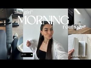6AM 'THAT GIRL' MORNING ROUTINE | productive & aesthetic