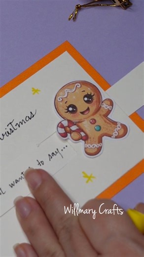 Willmary Crafts 🌸 on Instagram: "Christmas Swipe Card 🧡"