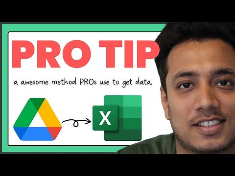 Get Data from a Google Drive File into Excel without Downloading