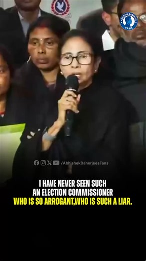 Abhishek Banerjee Fans on Instagram: "Mamata Banerjee walked out of the Election Commission of India office visibly hurt but firm. A 7-time MP and 4-time Union Minister, she said she has never seen such arrogance from an Election Commissioner. Respect the chair, she said — but no chair is permanent. Her question was simple: Why is Bengal being targeted? Elections are a festival of democracy, yet 58 lakh voters had their names deleted without even a chance to defend themselves. This isn’t democra