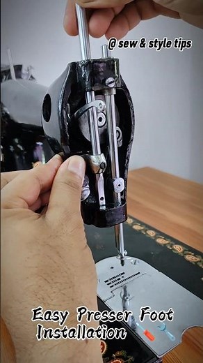 Presser Foot Setup Step-by-Step 🔧#sewingmachinemaintenance #sewingmachinerepair #silaimachine