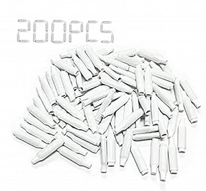 Low Voltage Wire Connectors, Dry B-Connectors Wire SplicesWire Crimp Bean Type Splice for Low Voltage, White (200 PCS)