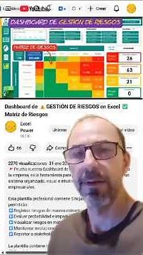 Dashboard de⚠️GESTIÓN DE RIESGOS en Excel ✅ #plantillas #excel