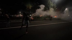 Fires burn near France's Martinique airport amid unrest