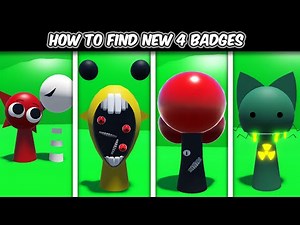 Roblox - How To Get 4 New Badge & Animations | 3D SPRUNKI RP [Update] Full Showcasing