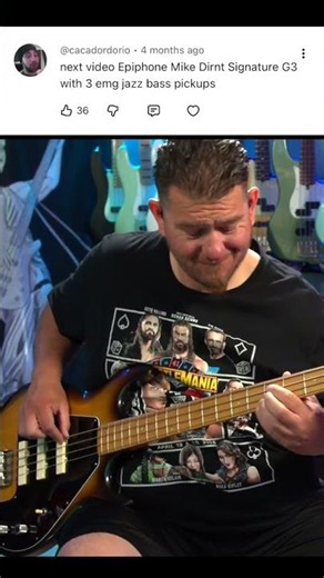 Epiphone Mike Dirnt Signature G3 With 3 EMG Jazz Bass Pickups