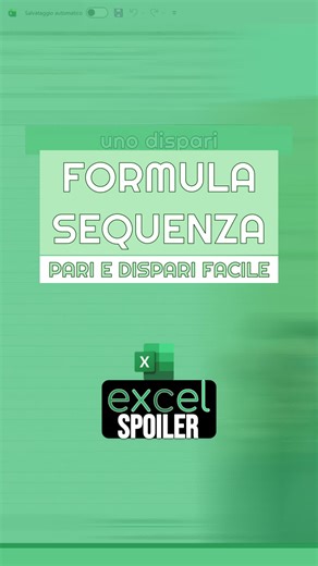 Elencare numeri uno per uno in Excel è tempo buttato. In questo video vedi come creare 50 numeri pari e 50 numeri dispari in un attimo con la funzione SEQUENZA. Il passaggio chiave in Excel: 1️⃣ Usi SEQUENZA. 2️⃣ Inserisci 50 come numero di righe. 3️⃣ Metti 2 come numero di colonne. 4️⃣ Excel genera due elenchi crescenti automaticamente. Niente copia-incolla, niente elenchi scritti a mano. Quando impari a usare le funzioni giuste, Excel lavora al posto tuo. 📲 Seguimi per formule che semplifican