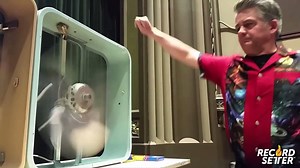 188K views · 410 reactions | BREAKING: American Brad Byers has just set the world record for the "Fastest Time To Stop A Box Fan With Head (1.13s)." What a time to be alive! | RecordSetter | Facebook