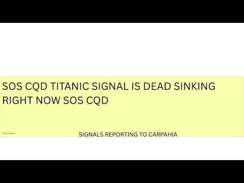 TITANIC MORSE CODE REFRENCE