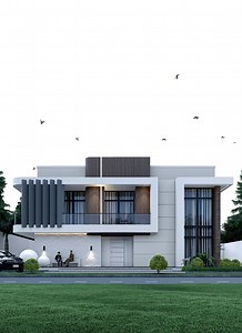Modern 6-Bedroom Duplex House Plan Design