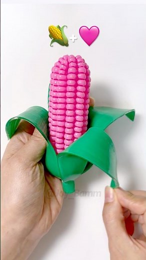 🌽+🩷 Pink Corn DIY with Nano Tape! #Squishy