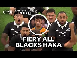 All Blacks' EPIC challenge to the Wallabies with emotional haka | Wide World of Sports