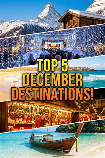 December travel bucket list – top 5 countries